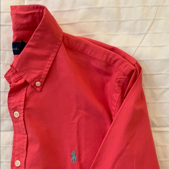 Coral Pink Classic Fit Button Down - Ralph Lauren - Picture 3 of 6